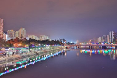 Sha Tin şenlikli aydınlatma hong Kong 2017
