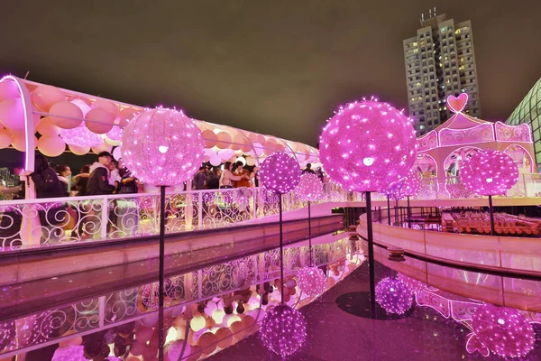 Ilumina a feira de Natal Shatin cidade plaza 2017 — Fotografia de Stock