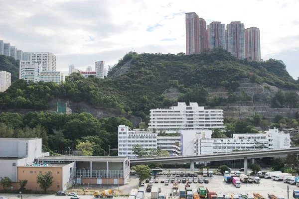 Residencial de construção no Kwai Fong — Fotografia de Stock