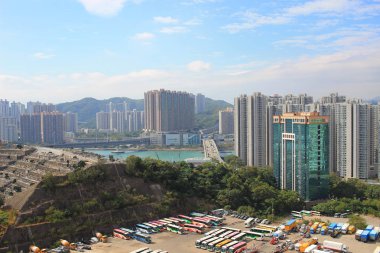 Kwai Tsing bölge hong Kong 2017