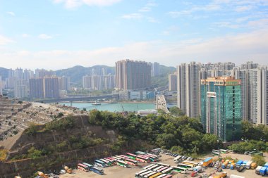 Kwai Tsing bölge hong Kong 2017