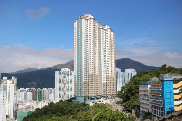 Vista de Kwai Fong, distrito de Tsuen Wan hk — Fotografia de Stock