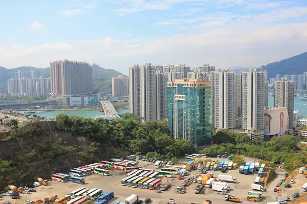 Kwai Tsing bölge hong Kong 2017 — Stok fotoğraf