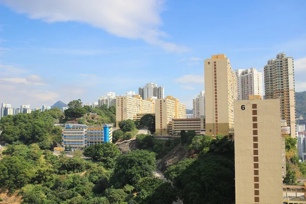 Vista de Kwai Fong, distrito de Tsuen Wan hk —  Fotos de Stock