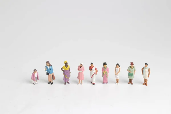 El grupo de Juguete, mini figuras de humanos — Foto de Stock