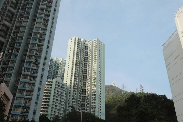 Openbaar huis Hongkong Estate Tsz Wan Shan — Stockfoto