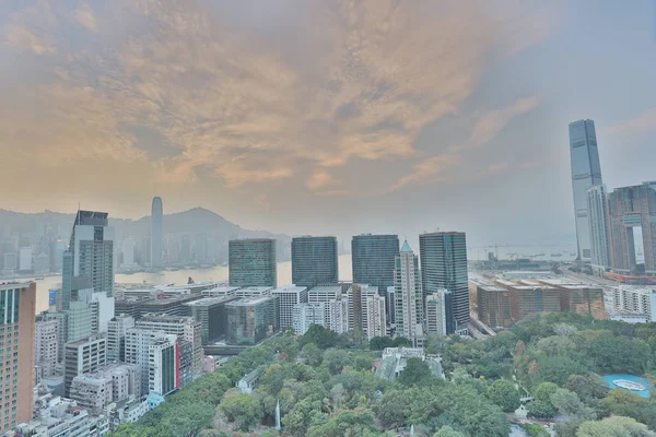 Pohled na Tsim Sha Tsui, Hongkong. — Stock fotografie