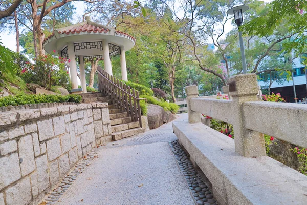 Bir Bahçe, şehir Hong Kong Üniversitesi — Stok fotoğraf