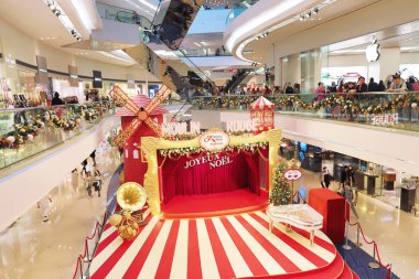  Noel ağacı Festivali yürüyüş Mall Kowloon Tong 2018 yılında