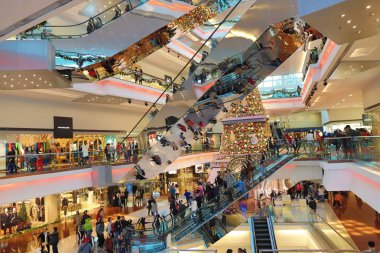  Noel ağacı Festivali yürüyüş Mall Kowloon Tong 2018 yılında