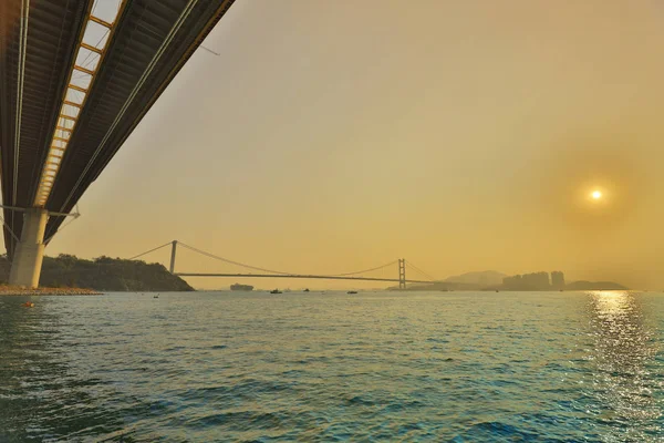 Ponte Ting Kau a Hong kong 2018 — Foto Stock