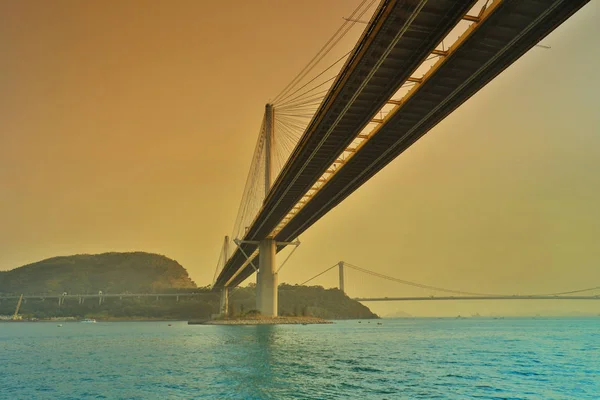 Мост Тин Кау на Гонконге 2018 — стоковое фото