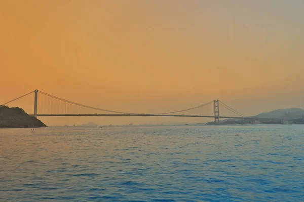 Ponte sospeso a Hong Kong a Ting Kau — Foto Stock