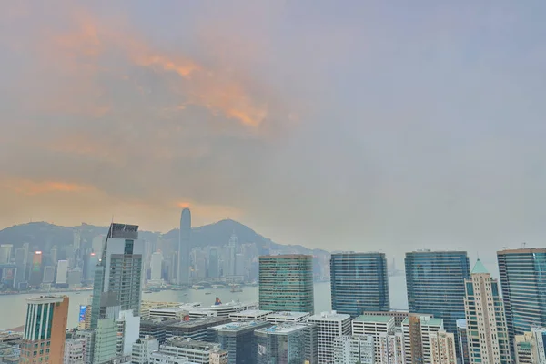 Tsim Sha Tsui, Hong Kong görünümünü. — Stok fotoğraf