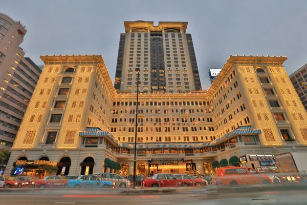 โรงแรมเดอะ เพนนินซูล่า ไนท์วิว, ฮ่องกง — ภาพถ่ายสต็อก