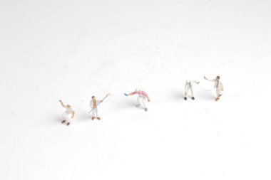 Çalışan mini insanlar şekil Temizleme