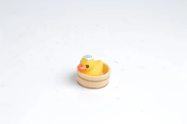 Toy rubber duck isolated on white back ground — Stock Photo, Image