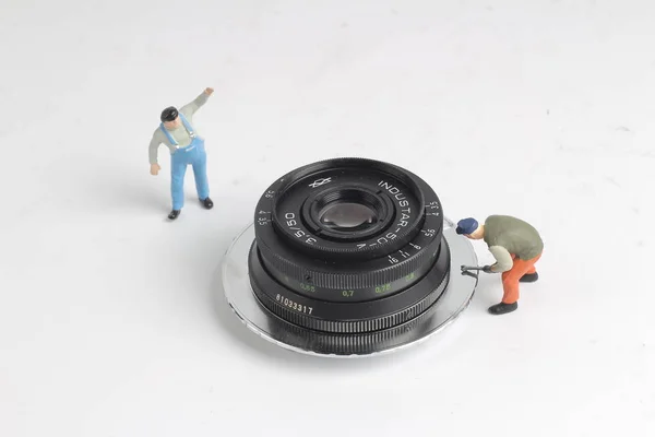 Een mini van u de camera wissen — Stockfoto