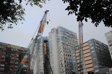 Ev bodrum ilerleme inşaat alanında inşa