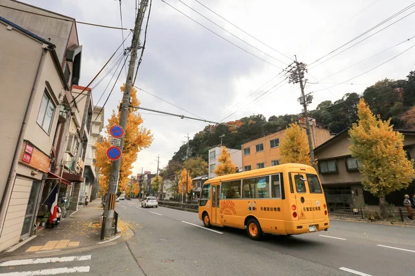 Een straatmening van Shirakawa Dori in kyoto — Stockfoto