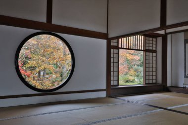 Genko Kyoto bir tapınakta karışıklık pencere