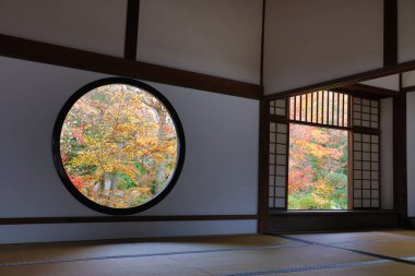 Genko Kyoto bir tapınakta karışıklık pencere