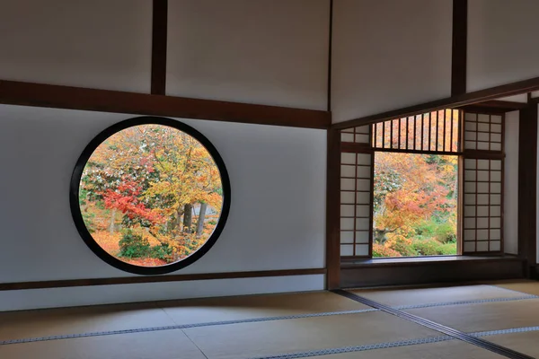 Jardín Otoño Genko Templo — Foto de Stock