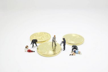 Hırsız hacker şekil bitcoins çalıyor