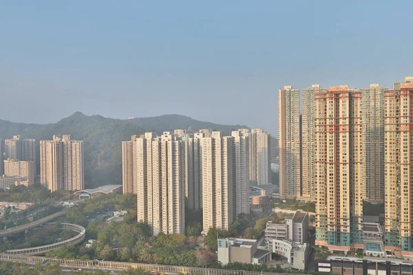 Hong Kong Obytné Budovy Hang Hau — Stock fotografie