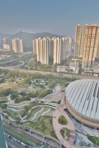 Tseung Kwan Park Velodrome Parque Cidade — Fotografia de Stock