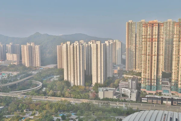 Edifícios Residenciais Hong Kong Hang Hau — Fotografia de Stock