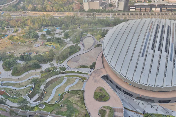 Tseung Kwan Park Velodrome Stadspark — Stockfoto