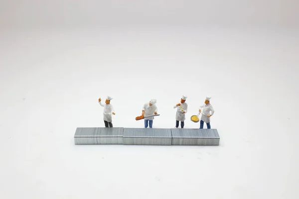 Figure Chefs Standing Range — Stock Photo, Image