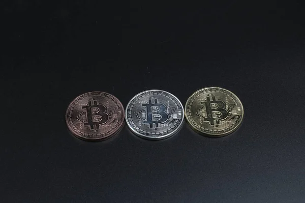 Bitcoin Είναι Ένα Σύγχρονο Τρόπο Κρυπτογράφησης Νόμισμα — Φωτογραφία Αρχείου