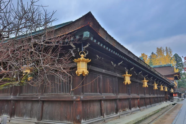 Otoño Hojas Jardín Japonés Kitano Kitano Tenmangu Santuario — Foto de Stock