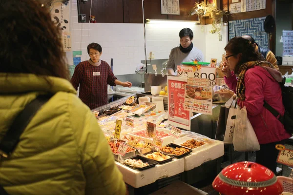 El Nishiki Market Alley, Kioto, Japón —  Fotos de Stock