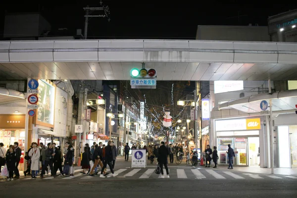 Strada Moderna Kawaramachi Kyoto Japan — Foto Stock