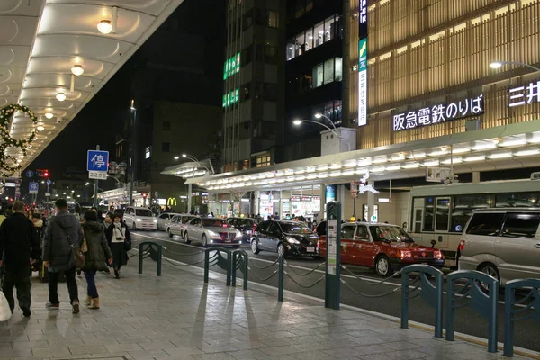 Modern Street Kawaramachi Kyoto Japan — Stock Photo, Image