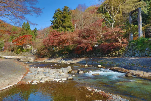 Die Natursicht von kamitakano higashiyama im Herbst — Stockfoto