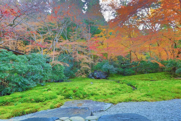 Giardino autunnale del tempio Rurikoin, Kyoto, Giappone — Foto Stock
