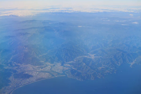 Légi kilátás japán, a gyönyörű táj — Stock Fotó