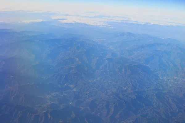 Вид с воздуха на Японию, красивый пейзаж — стоковое фото