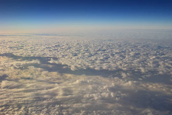 The blue sky and cloud from air view — Stock Photo, Image