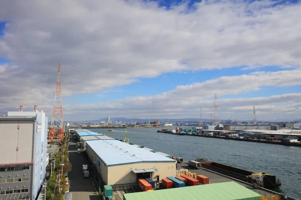 Blick auf den Hanshin Expressway Osaka Port — Stockfoto