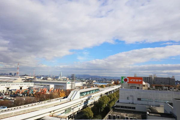 Een stad scape van de kust van osaka — Stockfoto