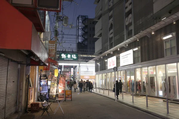 Městský akopat v Kjótu nákupní ulice — Stock fotografie