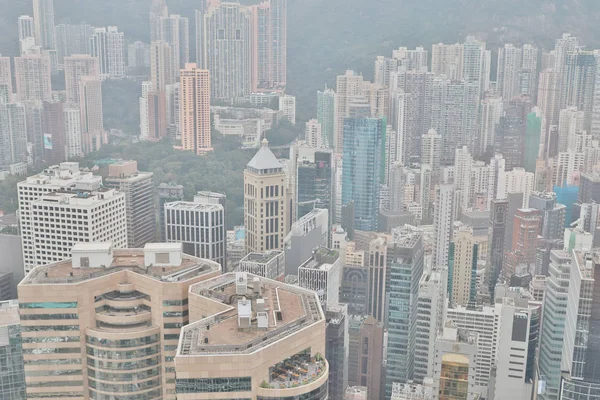 Merkezi iş bölgesine hk, merkezi bir noktada bulunuyor — Stok fotoğraf