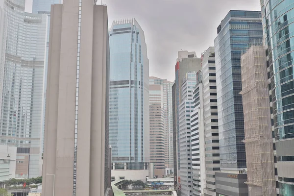 CBD moderna byggnaderna i finance district på central — Stockfoto