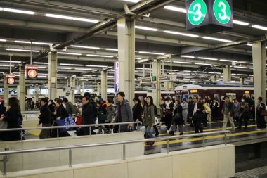 Japonya, Osaka 'daki Hankyu Umeda İstasyonu.