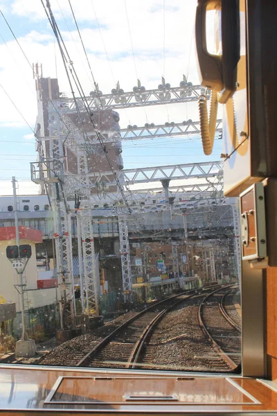 フロントの日本鉄道コント ローラーの内部 — ストック写真